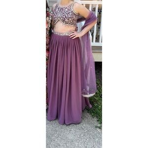 Mauve Colored Lehenga